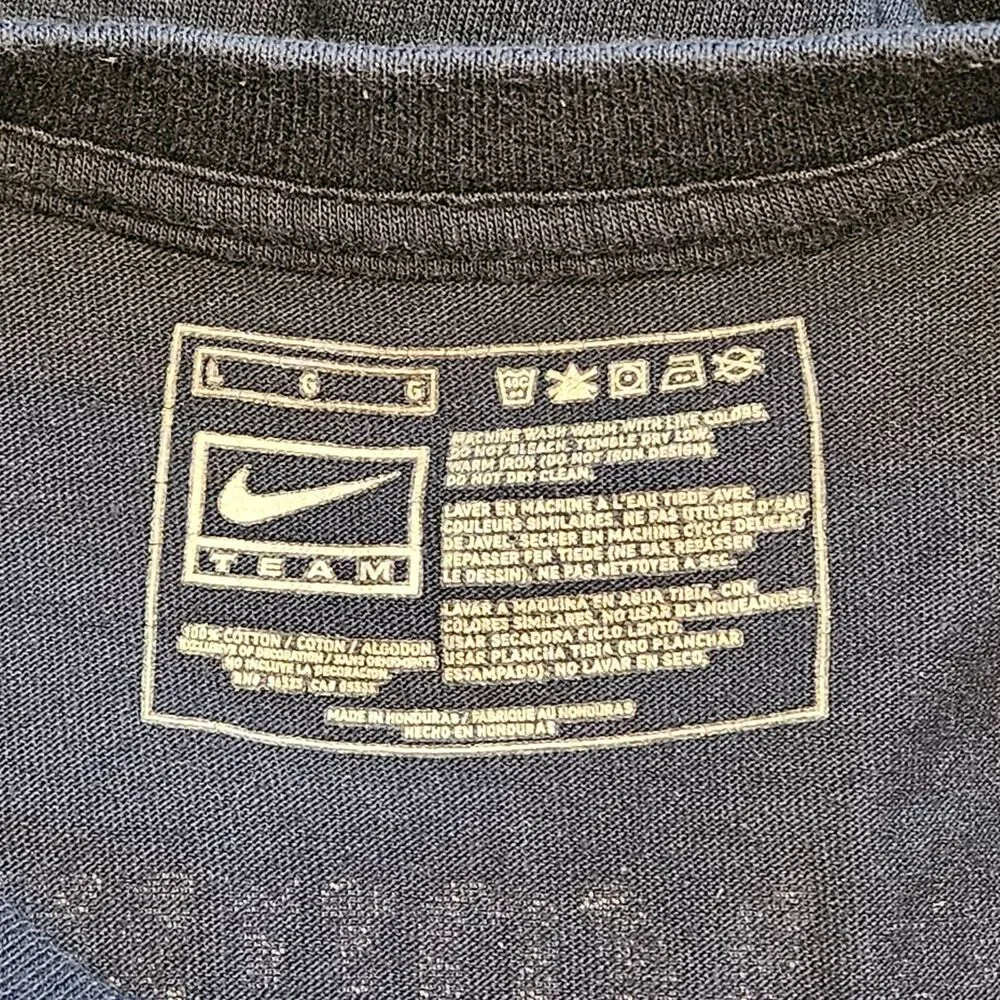 Nike Team Men's West Virginia Moutaineers Blue Short Sleeve T-Shirt Size Large - Picture 7 of 7